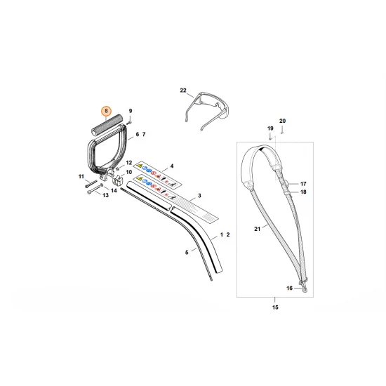 STIHL  Wąż - okładzina uchwytu 4130 791 2000